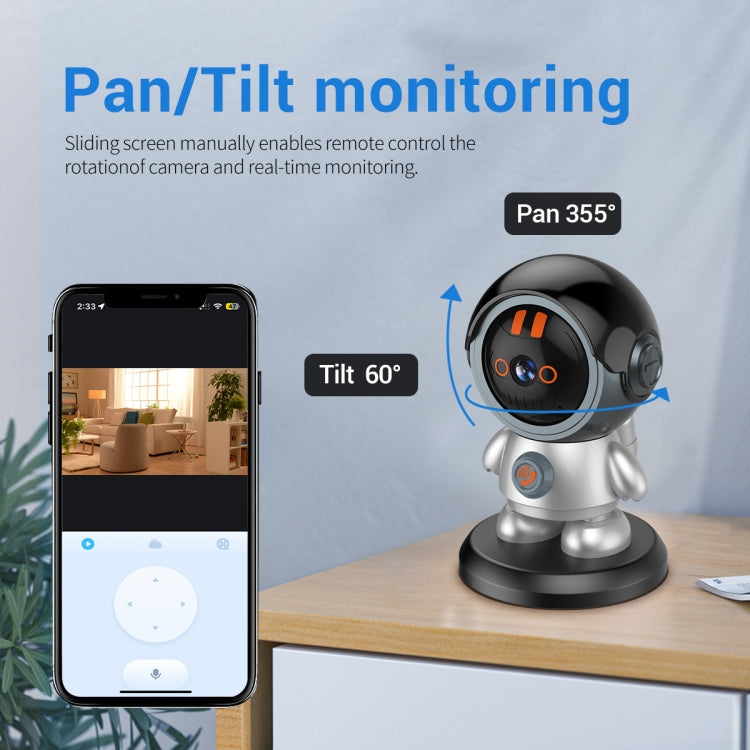 ESCAM PT302 Robot 3MP One Click Call Humanoid Detection WiFi IP Camera(AU Plug) - Wireless Camera by ESCAM | Online Shopping UK | buy2fix