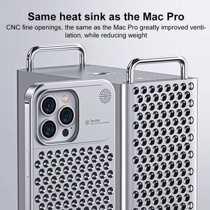 For iPhone 13 Pro Max Aromatherapy Aluminum Alloy Cooling Phone Case(Grey) - iPhone 13 Pro Max Cases by buy2fix | Online Shopping UK | buy2fix