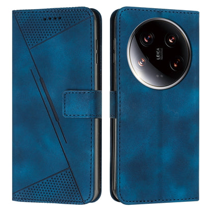 For Xiaomi 14 Ultra Dream Triangle Leather Phone Case with Lanyard(Blue) - 14 Ultra Cases by buy2fix | Online Shopping UK | buy2fix