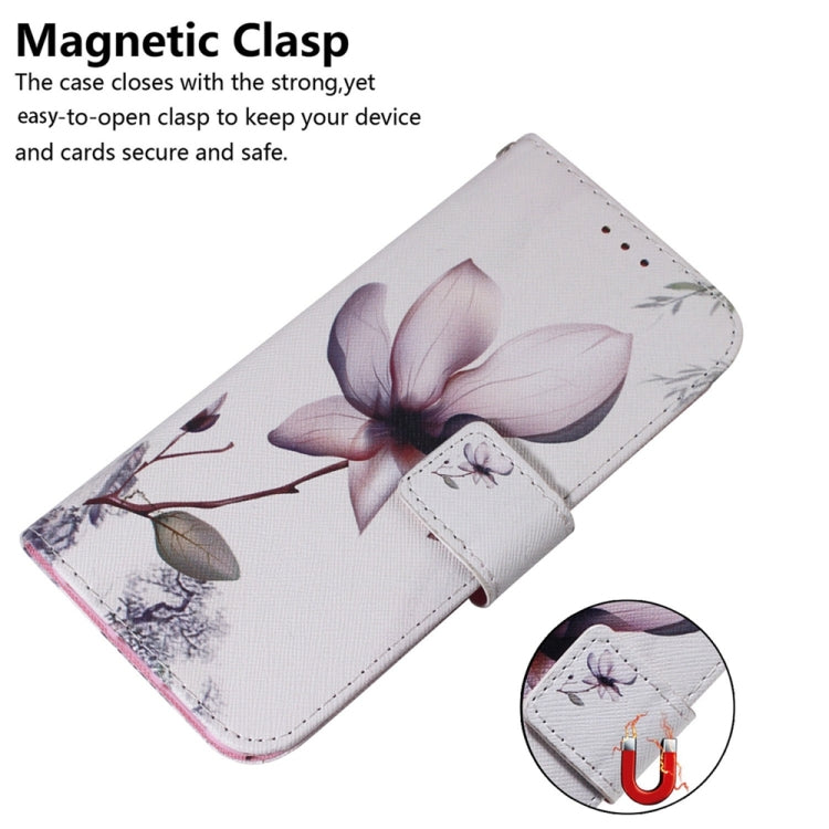 For OnePlus 13 Coloured Drawing Flip Leather Phone Case(Magnolia) - OnePlus Cases by buy2fix | Online Shopping UK | buy2fix