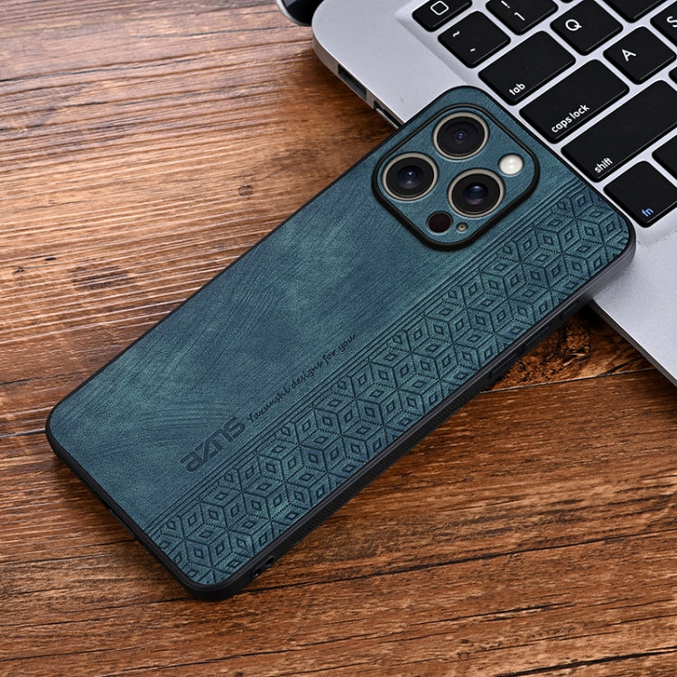 For iPhone 16 Pro AZNS 3D Embossed Skin Feel Phone Case(Dark Green) - iPhone 16 Pro Cases by AZNS | Online Shopping UK | buy2fix