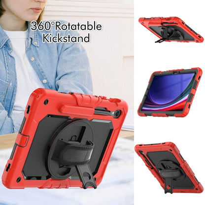 For Samsung Galaxy Tab S9 / S9 FE Silicone + PC Tablet Case(Red+Black) - Galaxy Tab S9 Cases by buy2fix | Online Shopping UK | buy2fix