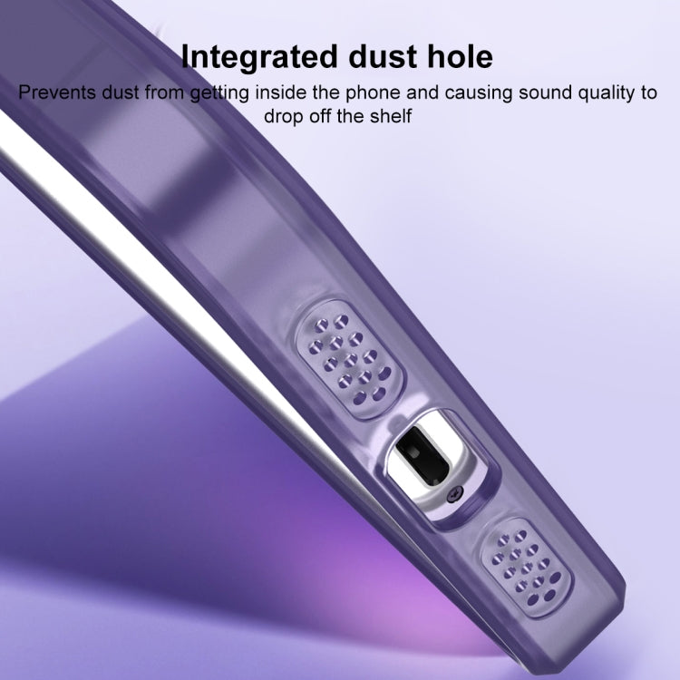 For iPhone 14 Pro MagSafe Frosted Translucent Mist Phone Case(Dark Purple) - iPhone 14 Pro Cases by buy2fix | Online Shopping UK | buy2fix