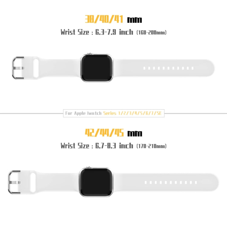 For Apple Watch Ultra 49mm Pin Buckle Silicone Watch Band(White) - Watch Bands by buy2fix | Online Shopping UK | buy2fix