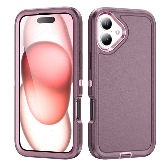 For iPhone 16 Plus Life Waterproof Rugged Phone Case(Purple + Pink) - iPhone 16 Plus Cases by buy2fix | Online Shopping UK | buy2fix