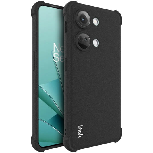 For OnePlus Ace 2V 5G/Nord 3 5G imak Shockproof Airbag TPU Phone Case(Matte Black) - OnePlus Cases by imak | Online Shopping UK | buy2fix