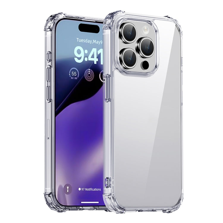 For iPhone 15 Pro Max iPAKY Crystal Clear Series Shockproof PC + TPU Protective Phone Case(Transparent) - iPhone 15 Pro Max Cases by iPAKY | Online Shopping UK | buy2fix