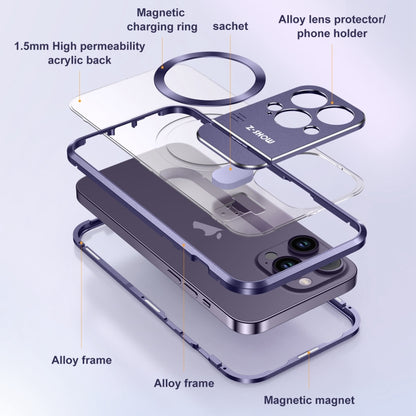 For iPhone 13 Pro Max Aromatherapy Holder Single-sided MagSafe Magnetic Phone Case(White) - iPhone 13 Pro Max Cases by buy2fix | Online Shopping UK | buy2fix