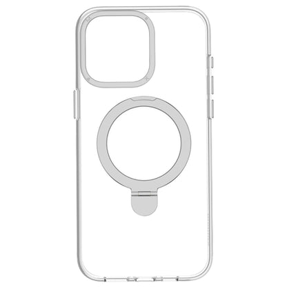 For iPhone 15 Pro MOMAX Magsafe Metal Holder Clear Phone Case(Transparent) - iPhone 15 Pro Cases by MOMAX | Online Shopping UK | buy2fix