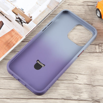 For iPhone 15 Gradient MagSafe Holder Liquid TPU Hybrid PC Phone Case(Blue Purple) - iPhone 15 Cases by buy2fix | Online Shopping UK | buy2fix