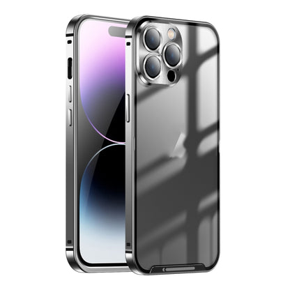 For iPhone 16 Pro Frosted Metal Phone Case(Black) - iPhone 16 Pro Cases by buy2fix | Online Shopping UK | buy2fix