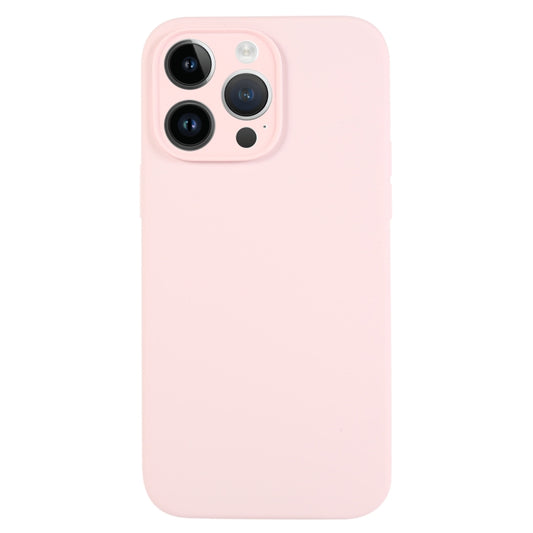 For iPhone 13 Pro Max Pure Color Liquid Silicone Fine Pore Phone Case(Grey Pink) - iPhone 13 Pro Max Cases by buy2fix | Online Shopping UK | buy2fix