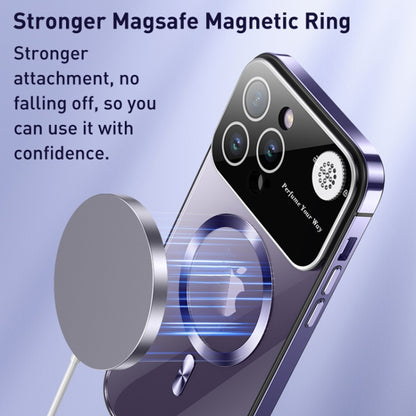 For iPhone 13 Pro Max Aromatherapy MagSafe Magnetic Phone Case(Dark Purple) - iPhone 13 Pro Max Cases by buy2fix | Online Shopping UK | buy2fix
