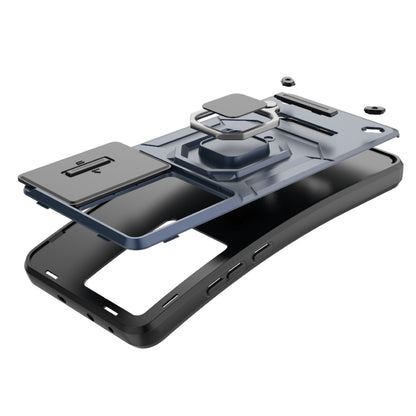 For OnePlus Nord CE3 5G Sliding Camshield TPU + PC Shockproof Phone Case with Holder(Black) - OnePlus Cases by buy2fix | Online Shopping UK | buy2fix