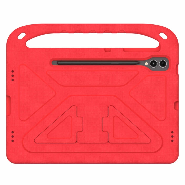 For Samsung Galaxy Tab S9+ Handle EVA Shockproof Tablet Case with Holder(Red) - Galaxy Tab S9+ Cases by buy2fix | Online Shopping UK | buy2fix