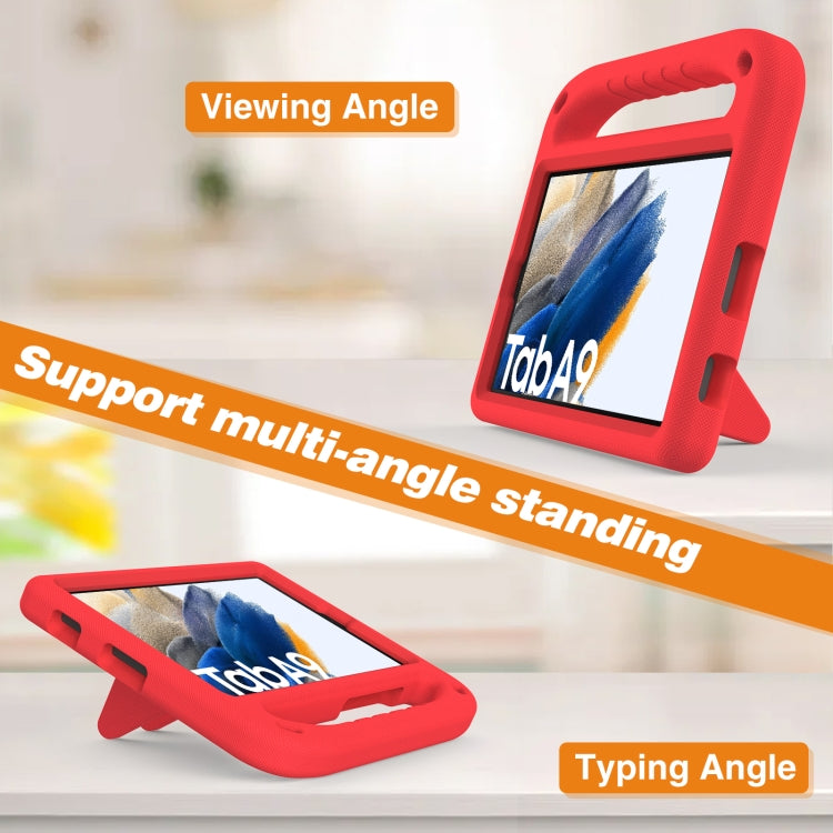 For Samsung Galaxy Tab A9 Handle EVA Shockproof Tablet Case with Holder(Red) - Galaxy Tab A9 by buy2fix | Online Shopping UK | buy2fix