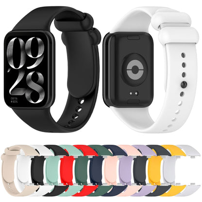 For Xiaomi Mi Band 8 Pro Solid Color Black Buckle Silicone Watch Band(Teal) - Watch Bands by buy2fix | Online Shopping UK | buy2fix