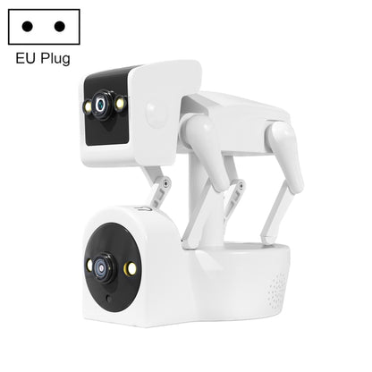 ESCAM PT212 4MP Dual Lens Robot Dog WiFi Camera Supports Cloud Storage/Two-way Audio/Night Vision, Specification:EU Plug - Wireless Camera by ESCAM | Online Shopping UK | buy2fix