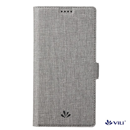 For iPhone 15 Plus ViLi K Series Dual-side Buckle Magsafe Leather Phone Case(Grey) - iPhone 15 Plus Cases by ViLi | Online Shopping UK | buy2fix