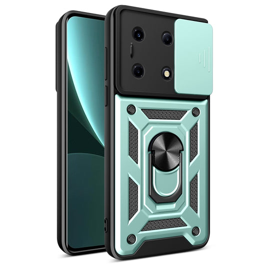 For Infinix Note 30 VIP Sliding Camera Cover Design TPU+PC Phone Case(Green) - Infinix Cases by buy2fix | Online Shopping UK | buy2fix