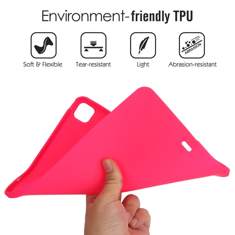 For iPad Air 13 2024 Oil Spray Skin-friendly TPU Tablet Case(Rose Red) - iPad Air 13 2024 Cases by buy2fix | Online Shopping UK | buy2fix