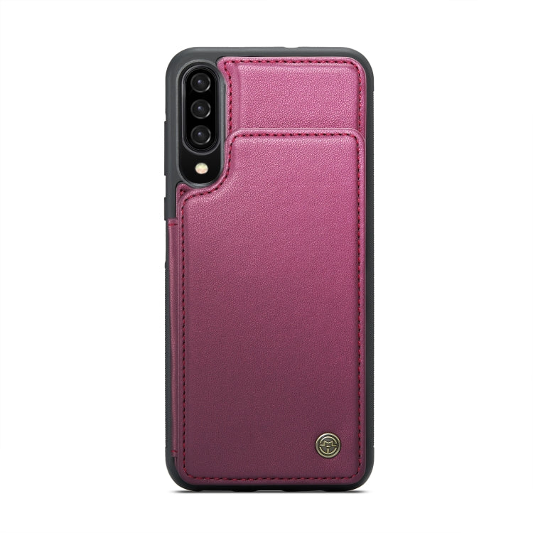 For Samsung Galaxy A30s/A50s/A50 CaseMe C22 Card Slots Holder RFID Anti-theft Phone Case(Wine Red) - Galaxy Phone Cases by CaseMe | Online Shopping UK | buy2fix