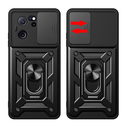 For Xiaomi Redmi K60 Ultra 5G Sliding Camera Cover Design TPU Hybrid PC Phone Case(Red) - Redmi K60 Ultra Cases by buy2fix | Online Shopping UK | buy2fix
