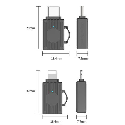 USB to 8 Pin Multifunction Travel Case Shape Apapter(Tarnish) - Converter & Adapter by buy2fix | Online Shopping UK | buy2fix