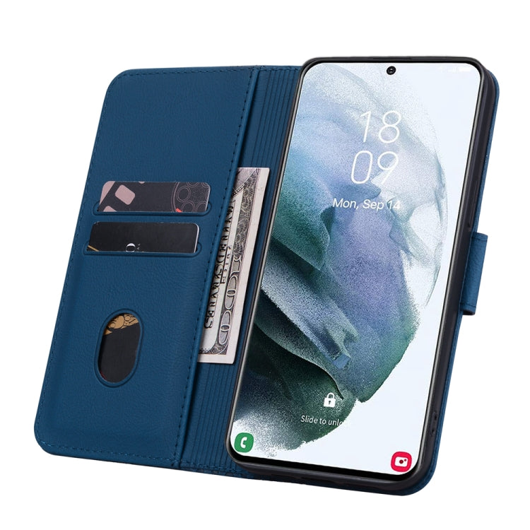 For Samsung Galaxy S23 5G Diamond Buckle Leather Phone Case with Lanyard(Royal Blue) - Galaxy S23 5G Cases by buy2fix | Online Shopping UK | buy2fix