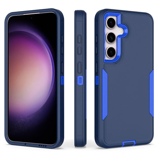 For Samsung Galaxy S25 / S24 5G Magnetic 2 in 1 PC Hybrid TPU Phone Case(Royal Blue+Dark Blue) - Galaxy S24 5G Cases by buy2fix | Online Shopping UK | buy2fix