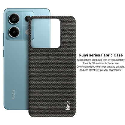 For Xiaomi Redmi Note 13 Pro 5G imak Ruiyi Series Cloth Texture PU + PC Phone Case(Black) - Note 13 Pro Cases by imak | Online Shopping UK | buy2fix