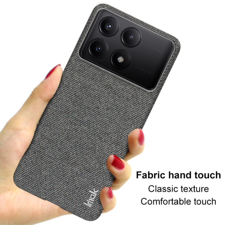 For Xiaomi Redmi K70 5G/K70 Pro 5G imak Ruiyi Series Cloth Texture PU + PC Phone Case(Black) - K70 Pro Cases by imak | Online Shopping UK | buy2fix