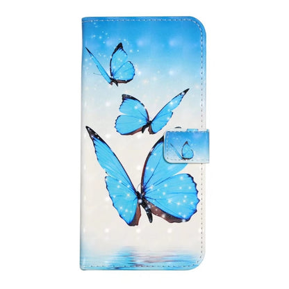 For iPhone 16 Pro Oil Embossed 3D Drawing Leather Phone Case(3 Butterflies) - iPhone 16 Pro Cases by buy2fix | Online Shopping UK | buy2fix