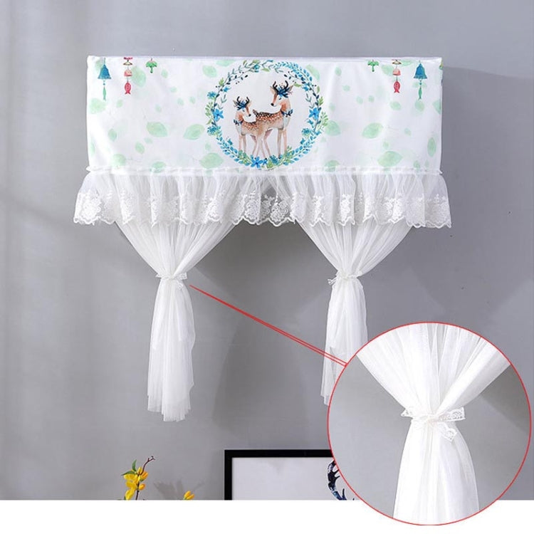 Do Not Take Dust-proof And Anti Direct Blowing Simple Wind Hanging Machine Air Conditioner Moon Cover, Size:Width 80 × Thickness 20 × Height 90cm(Striped Flamingo) - Dust Covers by buy2fix | Online Shopping UK | buy2fix