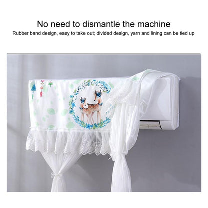 Do Not Take Dust-proof And Anti Direct Blowing Simple Wind Hanging Machine Air Conditioner Moon Cover, Size:Width 98 × Thickness 20 × Height 90cm(Round Leaf) - Dust Covers by buy2fix | Online Shopping UK | buy2fix