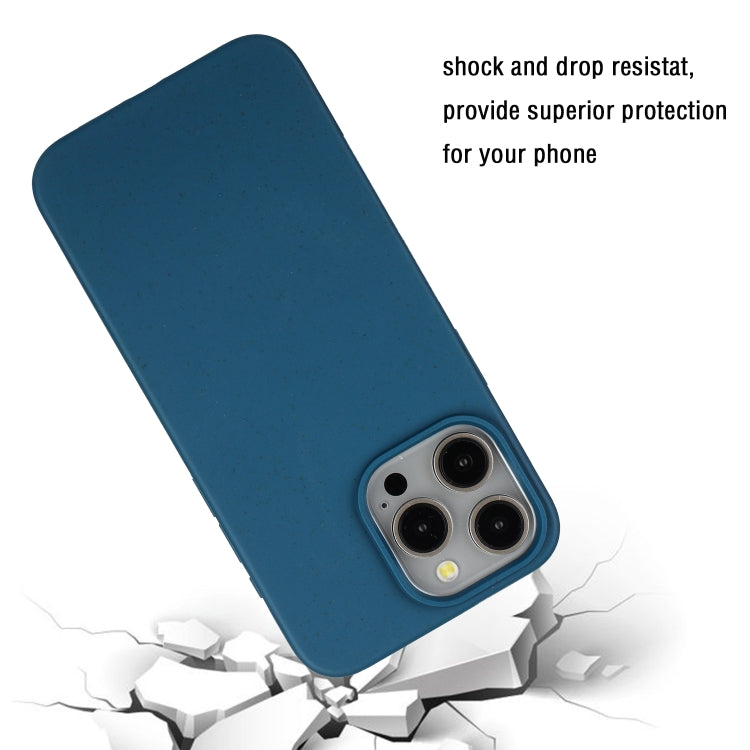 For iPhone 11 Pro Wheat MagSafe Magnetic Straw Material + TPU Phone Case(Blue) - iPhone 11 Pro Cases by buy2fix | Online Shopping UK | buy2fix