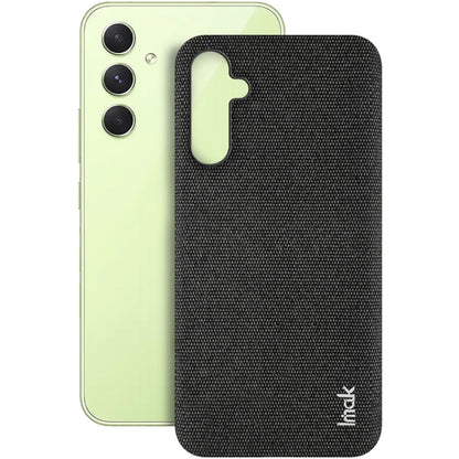 For Samsung Galaxy A54 5G imak Ruiyi Series Cloth Texture PU + PC Phone Case(Black) - Galaxy Phone Cases by imak | Online Shopping UK | buy2fix