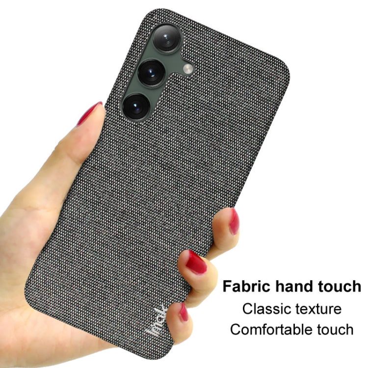 For Samsung Galaxy S24 5G imak Ruiyi Series Cloth Texture PU + PC Phone Case(Black) - Galaxy S24 5G Cases by imak | Online Shopping UK | buy2fix