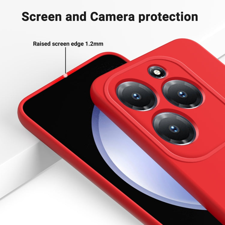 For Infinix Hot 40/Hot 40 Pro Solid Color Liquid Silicone Dropproof Full Coverage Protective Case(Red) - Infinix Cases by buy2fix | Online Shopping UK | buy2fix