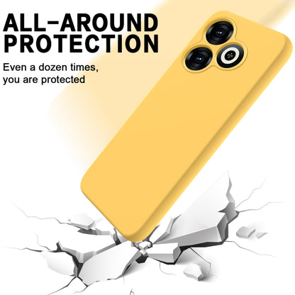 For Infinix Smart 8 Solid Color Liquid Silicone Dropproof Full Coverage Protective Case(Yellow) - Infinix Cases by buy2fix | Online Shopping UK | buy2fix
