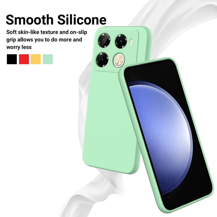For Infinix Note 40 Pro 5G / 40 Pro+ 5G Solid Color Liquid Silicone Dropproof Full Coverage Protective Case(Green) - Infinix Cases by buy2fix | Online Shopping UK | buy2fix