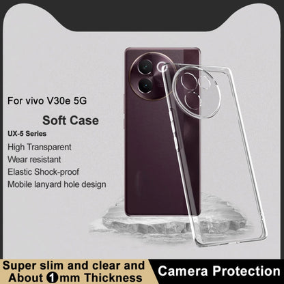 For vivo V30e 5G IMAK UX-5 Series Transparent TPU Phone Case - vivo Cases by imak | Online Shopping UK | buy2fix