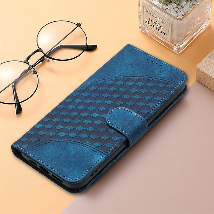 For OnePlus 12 YX0060 Elephant Head Embossed Phone Leather Case with Lanyard(Royal Blue) - OnePlus Cases by buy2fix | Online Shopping UK | buy2fix