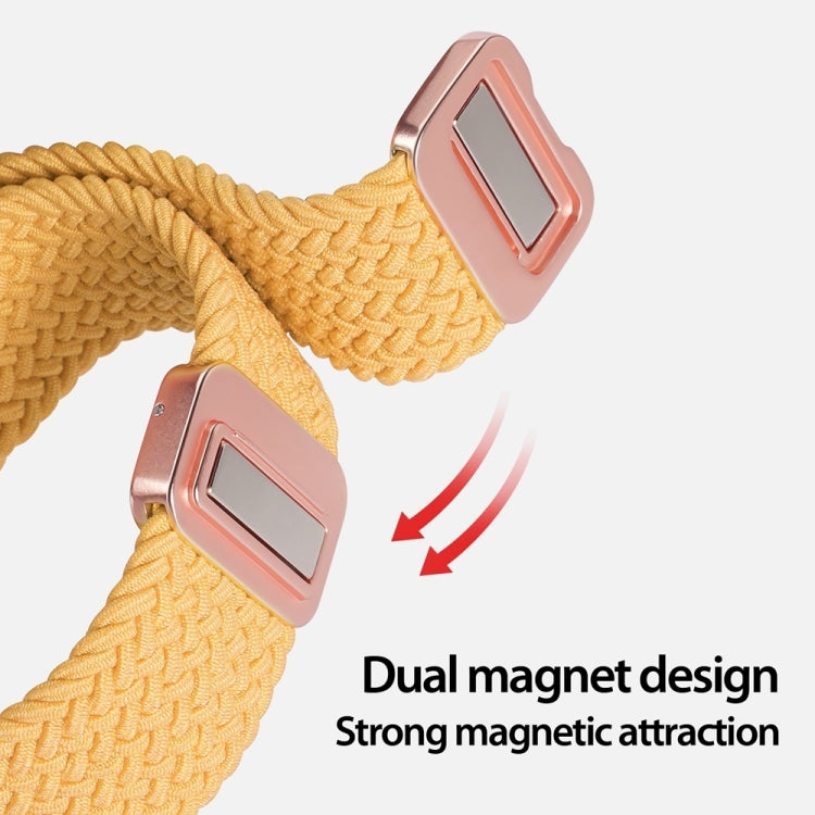 For Apple Watch Series 10 42mm DUX DUCIS Mixture Pro Series Magnetic Buckle Nylon Braid Watch Band(Sunny Color) - Watch Bands by DUX DUCIS | Online Shopping UK | buy2fix