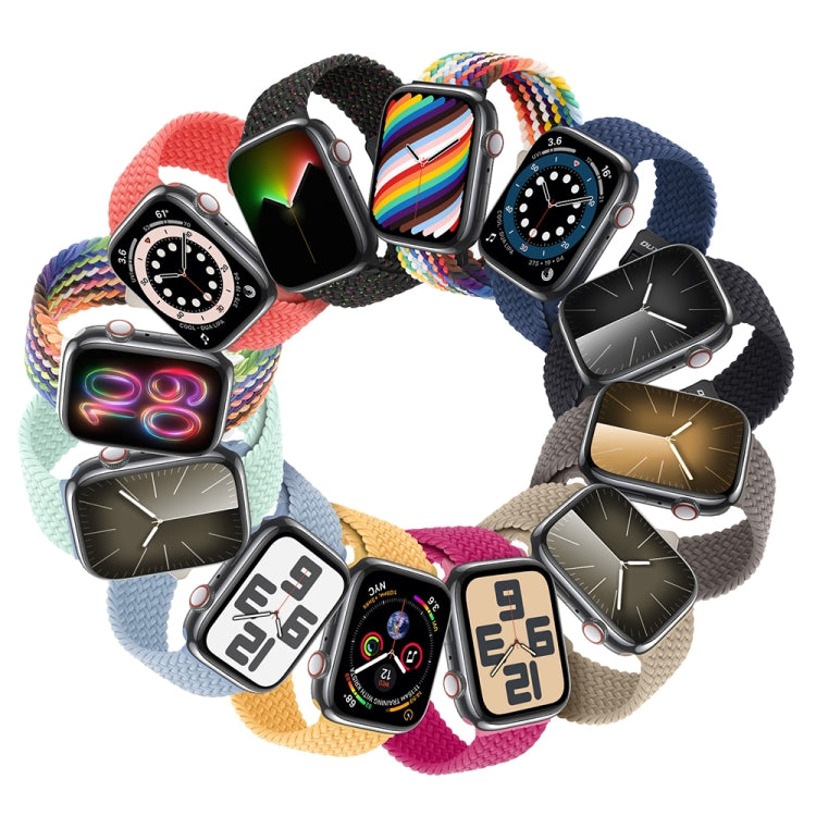 For Apple Watch Series 7 45mm DUX DUCIS Mixture Pro Series Magnetic Buckle Nylon Braid Watch Band(New Rainbow) - Watch Bands by DUX DUCIS | Online Shopping UK | buy2fix