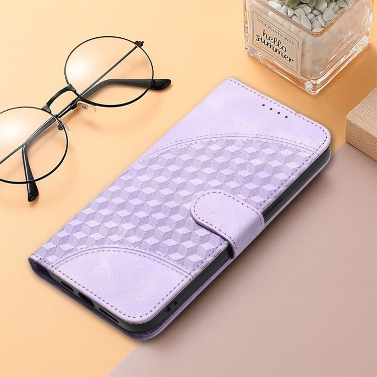 For Xiaomi Redmi K70 YX0060 Elephant Head Embossed Phone Leather Case with Lanyard(Light Purple) - K70 Cases by buy2fix | Online Shopping UK | buy2fix