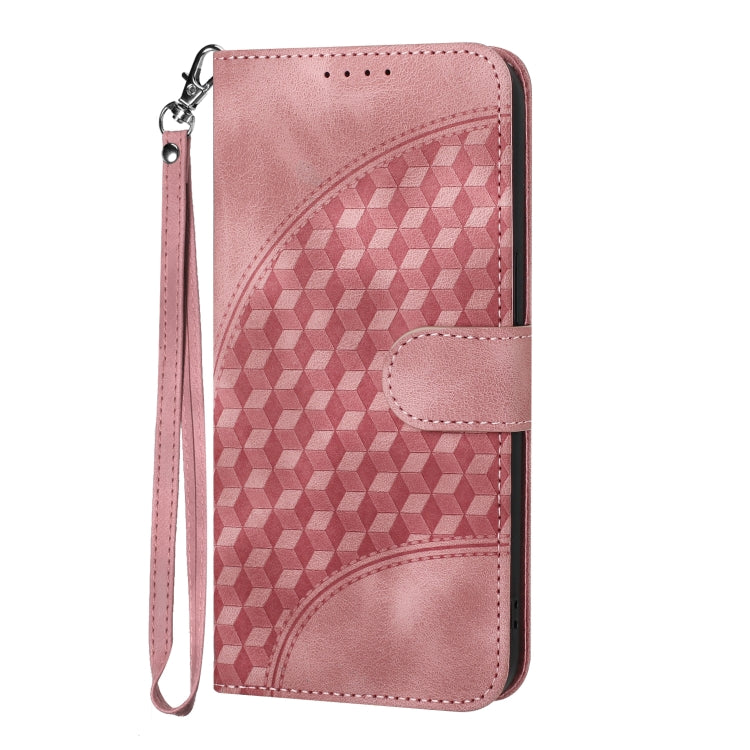 For Xiaomi Redmi K70 YX0060 Elephant Head Embossed Phone Leather Case with Lanyard(Pink) - K70 Cases by buy2fix | Online Shopping UK | buy2fix