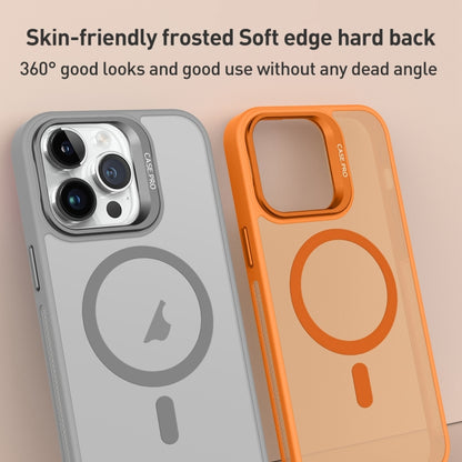 For iPhone 13 Pro Max Invisible Lens Holder MagSafe Phone Case(Orange) - iPhone 13 Pro Max Cases by buy2fix | Online Shopping UK | buy2fix