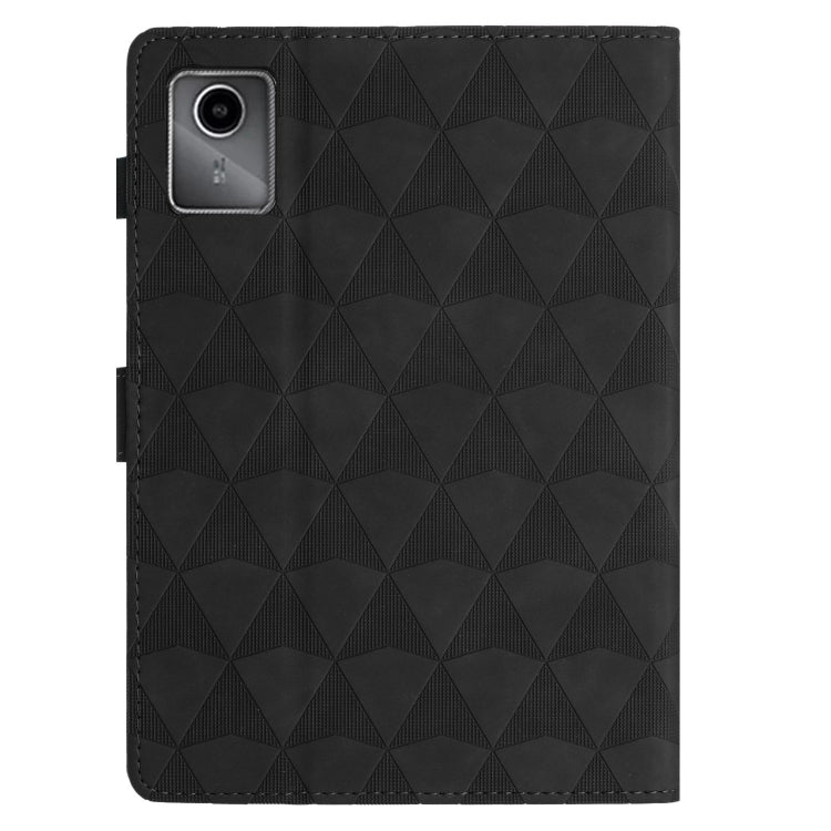 For Lenovo Tab M11/Xiaoxin Pad 11 2024 Diamond Texture Embossed Leather Smart Tablet Case(Black) - Lenovo by buy2fix | Online Shopping UK | buy2fix