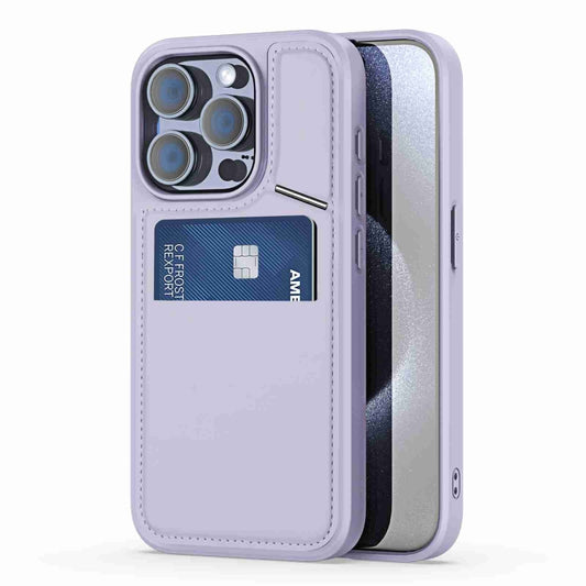 For iPhone 15 Pro Max DUX DUCIS Rafi II Series MagSafe Magnetic Holder RFID Phone Case(Purple) - iPhone 15 Pro Max Cases by DUX DUCIS | Online Shopping UK | buy2fix